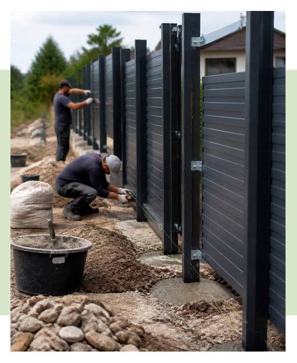 Установка заборов под ключ с монтажом и доставкой в Прокопьевске