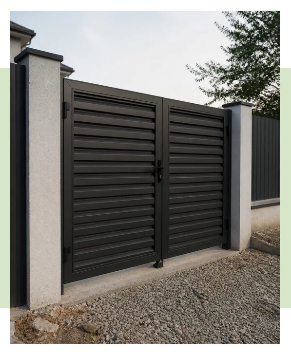Металлические ворота под ключ в Прокопьевске по цене от 46517 р. | ЗаборЭксеперт-Прк